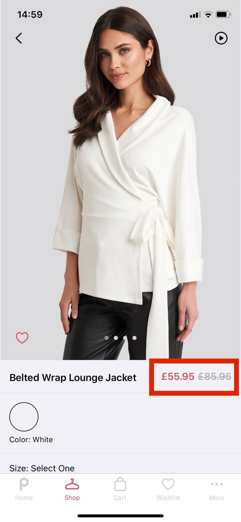 Price Reduction in App.